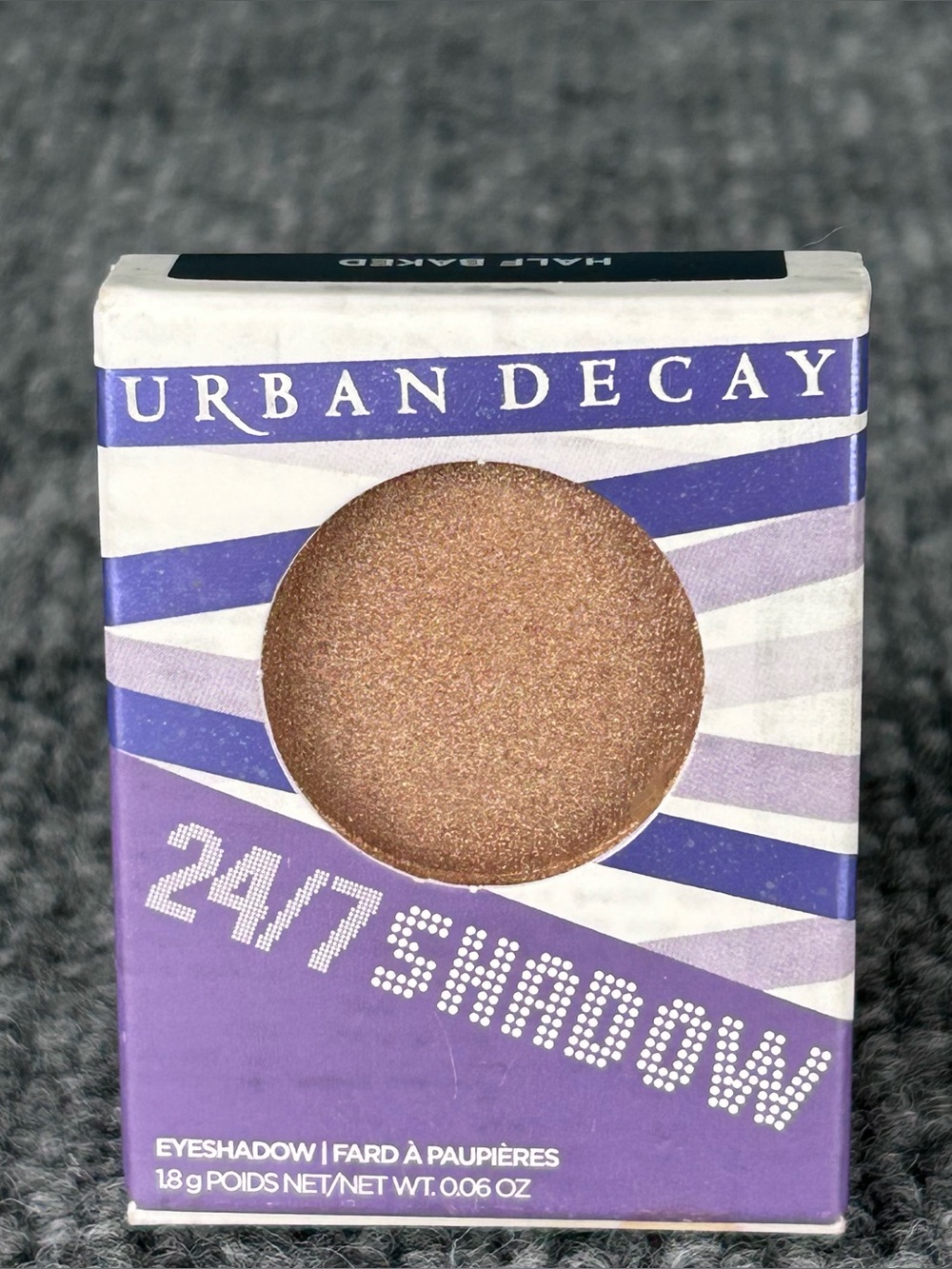 Urban Decay 24/7 Shimmery Single Eyeshadow HALF BAKED 1.8g New in box